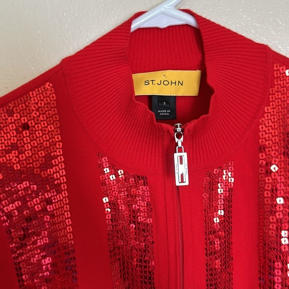 St John Sparkly Red Jacket - Picture 2 of 3